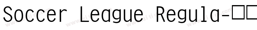 Soccer League Regula字体转换